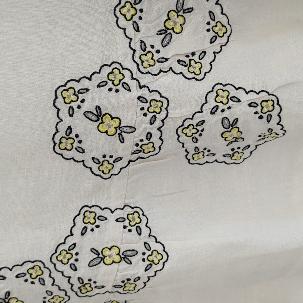 Odille white linen a line skirt size 6 - Picture 3 of 6
